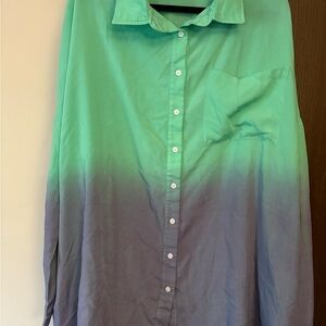 White Birch Mint Green Top